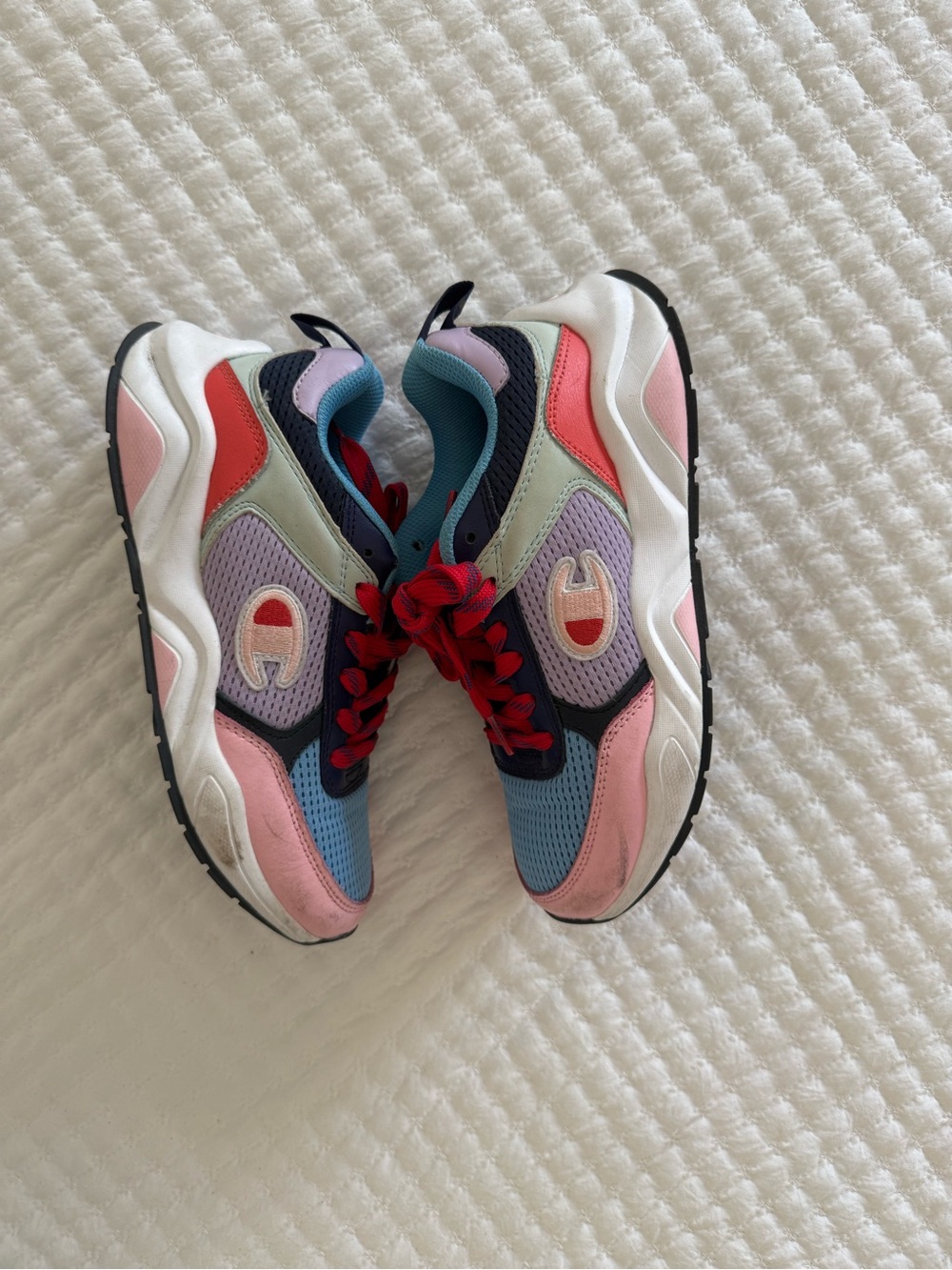 Champion Multicolor Athletic Sneakers with Pink & Light Blue